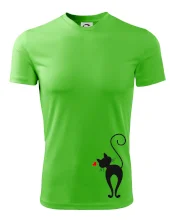 Zamilovaná mačka zozadu