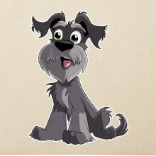 Bradáč kreslený sediaci