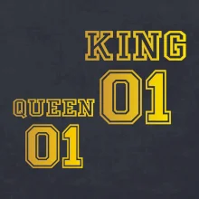 King - Queen - 01 dres - zlatá potlač