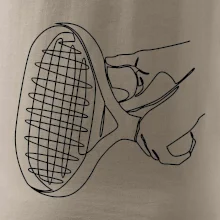 Tenisová raketa jedným ťahom Tenisová raketa jedným ťahom