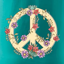 Peace symbol pieskový
