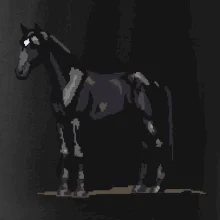 Čierny kôň pixel Čierny kôň pixel