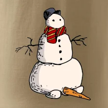 Snehuliak so spadnutým nosom