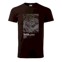 Špičák - vrstevnice v obdĺžniku