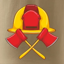 Hasičská helma a sekera