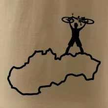 Mapa Slovenska - cyklista