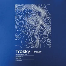 Trosky - vrstevnice v obdĺžniku