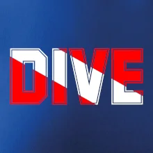 Dive nápis vlajka