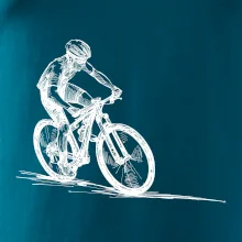 MTB kreslený cyklista MTB kreslený cyklista