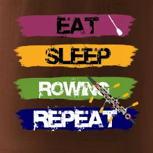 Eat sleep rowing repeat farebné