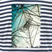 Farebné nebo - stožiare vysokého napätia