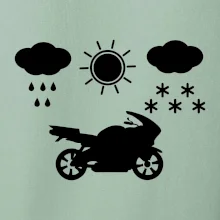 Motorkář za každého počasí - silnice