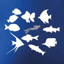 Potápač ryby štvorec