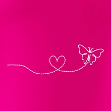 Dráha letu motýľa - srdce