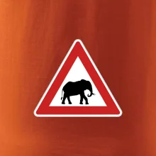 Dopravná značka - Pozor slon
