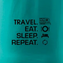 Eat sleep travel - Veľký príves Eat sleep travel - Veľký príves