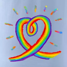 Srdce pride dúha kreslená Srdce pride dúha kreslená