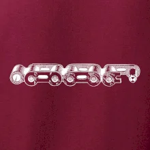 Cyklistická reťaz nákres