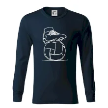 Futbalová lopta kopačka jedným ťahom Futbalová lopta kopačka jedným ťahom