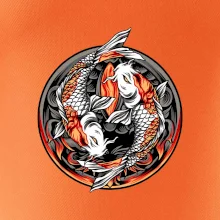 Yin & Yang Koi kapor - oranžový