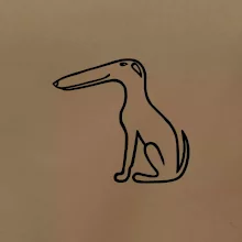 Barzoj obrys čierny