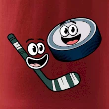 Parové tričko - Puk a hokejka