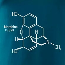 Molekulárna štruktúra Morfín