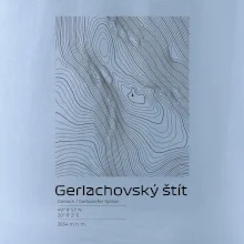 Gerlachovský štít - vrstevnice v obdĺžniku