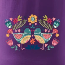 Folklór - dva farebné vtáčiky