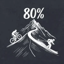 Narodeniny cyklista a lyžiar 80