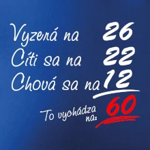 Vyzerá, cíti sa, chová sa - 60 rokov Vyzerá, cíti sa, chová sa - 60 rokov