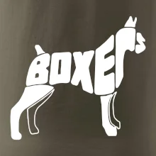 Boxer nápis v tele