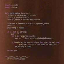 Python Generátor hesiel