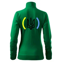 Ukrajina trojzubec s farbami Ukrajina trojzubec s farbami