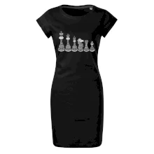 Šachové figúrky v rade - kreslené