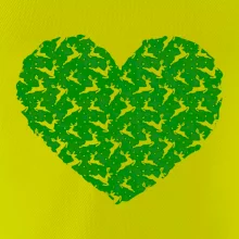 Vianočné jelene v srdci