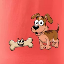 Parové tričko - Pes a kosť