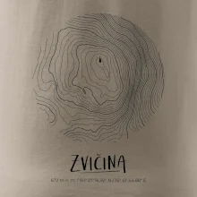 Zvičina - vrstevnice v kruhu