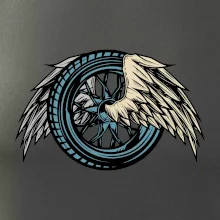 Moto koleso s krídlami