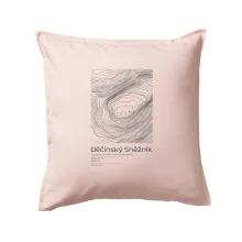 Děčínský Sněžník - vrstevnice v obdĺžniku