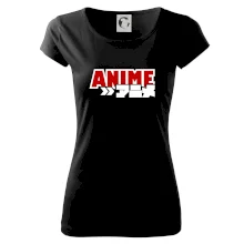 Anime nápis červený