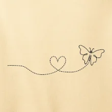 Dráha letu motýľa - srdce