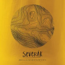 Severák - vrstevnice v kruhu