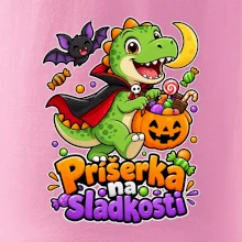 Príšerka na sladkosti - dinosaurus s tekvicou