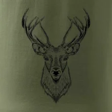 Jeleň kresba