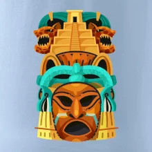 Mayová maska s pyramídou