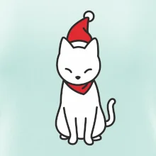 Vianočná mačka sediaca