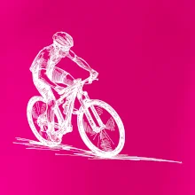 MTB kreslený cyklista MTB kreslený cyklista