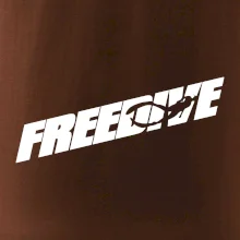 Freedive - nápis s potápačom