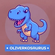 Dinosaurie mená - modrý dinosaurus